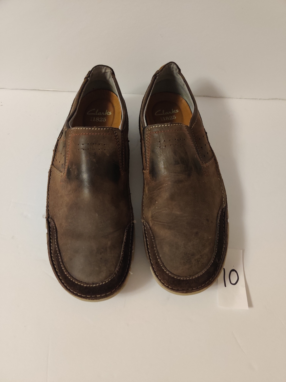 Clarks Men's Brown Slip-On Shoes US 11